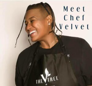 Photo of Chef Velvet laughing
