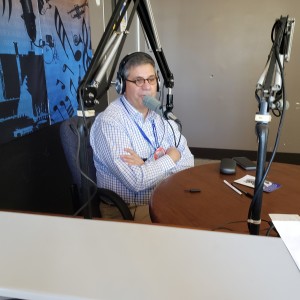 Mark Trahant in the KKFI studios in Kansas City